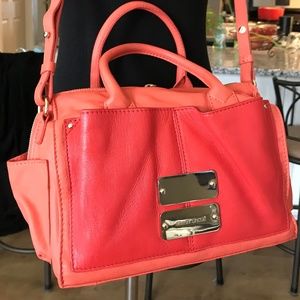 See by Chloe leather shoulder bag shades of melon